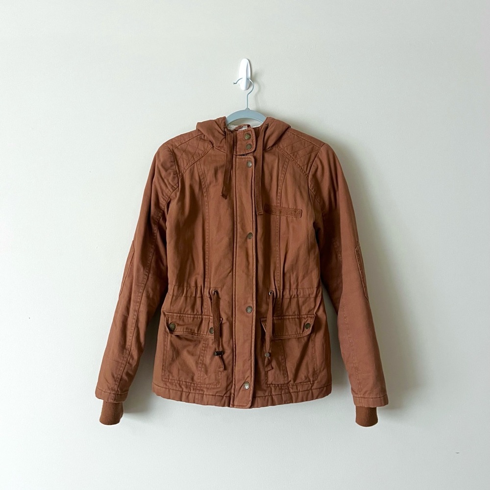 Garage Brown Hooded Jacket